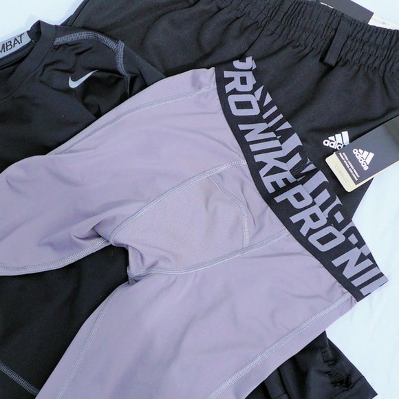 COPY - Adidas NWT baseball pants youth M Nike pro compression pants Nike procom… - Picture 2 of 5